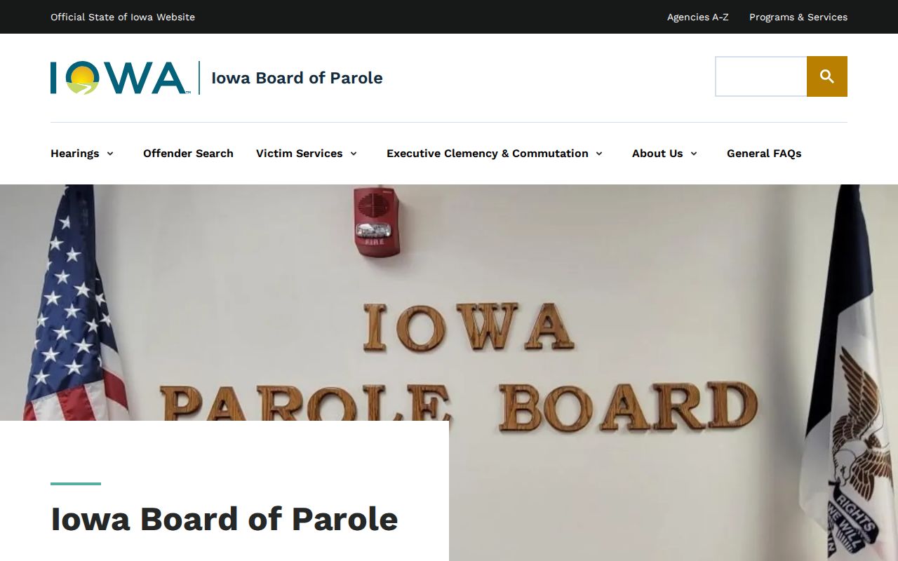 Iowa Board of Parole records for Cerro Gordo County supervision