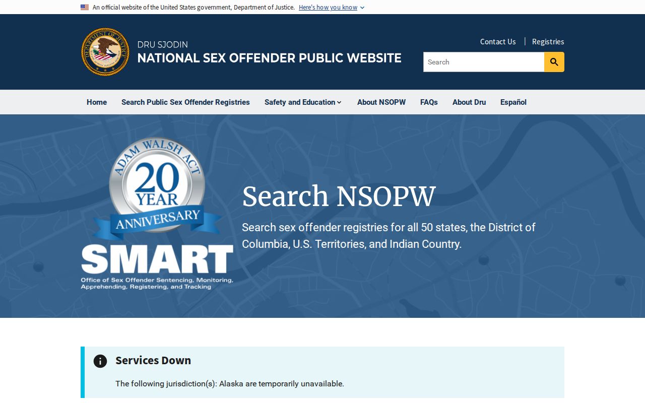Cerro Gordo County sex offender check using the national NSOPW search